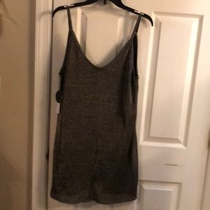 Black and gold metallic dress